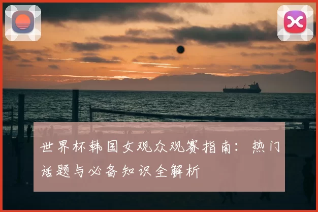 世界杯韩国女观众观赛指南：热门话题与必备知识全解析