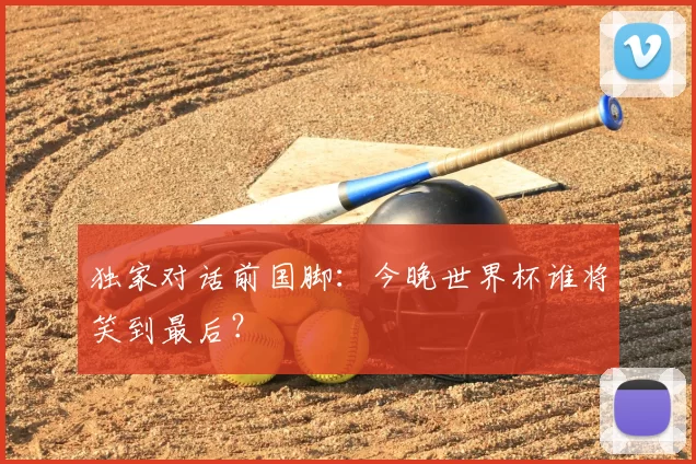 独家对话前国脚：今晚世界杯谁将笑到最后？